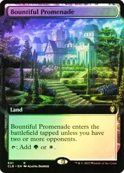 1 x FOIL Bountiful Promenade (Extended Art) Battle for Baldur's Gate - Image 1