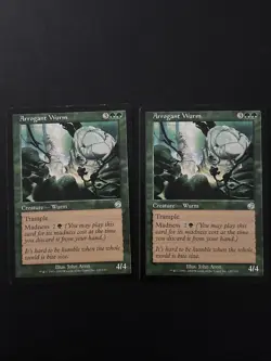 2x Arrogant Wurm - Torment - Magic The Gathering Mtg NM LP - Image 1