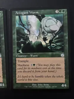 2x Arrogant Wurm - Torment - Magic The Gathering Mtg NM LP - Image 3