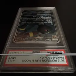 UMBREON GX 2017 Pokemon #142/149 PSA 9 MINT Sun & Moon FULL ART - Image 3