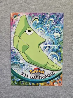 Metapod #11 1999 Topps Pokemon TV Animation Edition Series 1 Blue Logo - Image 1