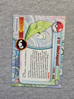 Metapod #11 1999 Topps Pokemon TV Animation Edition Series 1 Blue Logo - Image 2