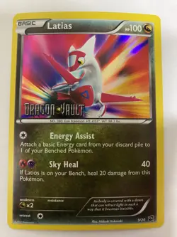 Pokemon TCG - LATIAS Stamped 9/20 - Holo Ultra Rare - 2012 Dragon Vault Lp-mp - Image 1