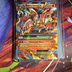 Pokemon TCG M Blaziken EX XY86 Full Art Black Star Promo Holo Mega 210 HP Fire - Image 1
