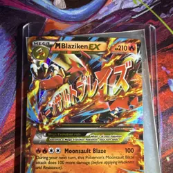 Pokemon TCG M Blaziken EX XY86 Full Art Black Star Promo Holo Mega 210 HP Fire - Image 2