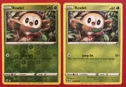 Pokemon TCG Rowlet Sword & Shield-Astral Radiance 019/189 Reverse Holo Common - Image 1