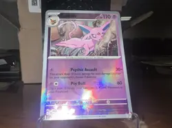 Pokemon Reverse Holo Pokeball Espeon 033/131 2025 Prismatic Evolutions NM - Image 3