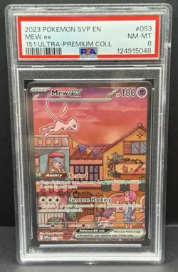 Mew EX 053 Pokemon Scarlet And Violet 151 Promo - PSA 8 - Image 1