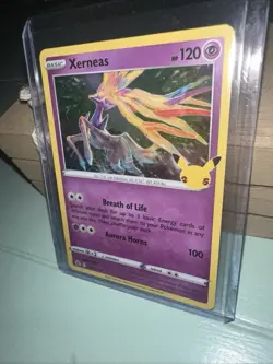 Xerneas - 25th Anniversary Pokemon Celebrations TCG - NM HOLO RARE 012/025 - Image 1