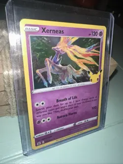 Xerneas - 25th Anniversary Pokemon Celebrations TCG - NM HOLO RARE 012/025 - Image 3