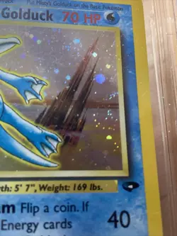 BGS 8.5 1st Edition Misty's Golduck Holo 12/132 Gym Challenge Pokemon Beckett 🌀 - Image 3