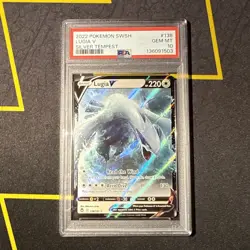 2022 POKEMON SWORD & SHIELD SILVER TEMPEST #138 LUGIA V PSA 10 - Image 1