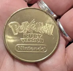 2003 Nintendo Pokemon Ruby Limited Edition GROUDON Holo Collector Coin - Image 2