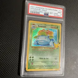 2021 Pokemon 25th Celebrations Portuguese Venusaur #15 PSA 9 Pop 5 - Image 2