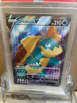2020 POKEMON SWORD & SHIELD CHAMP'S PATH #069 FULL ART/DREDNAW V PSA 10 - Image 2