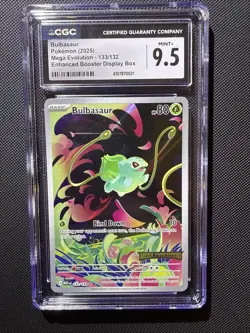 Bulbasaur *CGC 9.5* Illustration Rare *Mega Evolution Stamp* #133 *2025* Pokemon - Image 1