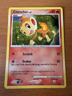 Pokemon TCG Chimchar LV.8 DP02 Black Star Promo Holo - Image 1