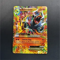 Pokemon M Houndoom EX 22/162 Breakthrough Full Art Ultra Rare Holo Beast 210HP - Image 1