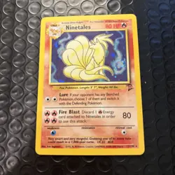 Pokemon TCG Base Set 2 -Ninetales- Holo Rare 13/130 Vintage - NM W/ Swirl 🌀 - Image 1