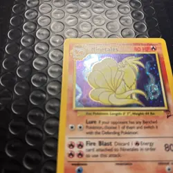 Pokemon TCG Base Set 2 -Ninetales- Holo Rare 13/130 Vintage - NM W/ Swirl 🌀 - Image 3