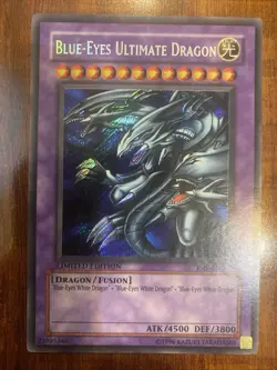 Yugioh Blue-Eyes Ultimate Dragon JMP-EN005 Secret Rare Limited Edition LP/NM 💎 - Image 1
