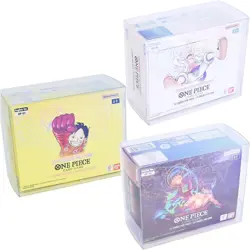5x Clear Protector Cases Fits English One Piece Booster Box OP03 OP05 EB01 PET - Image 1