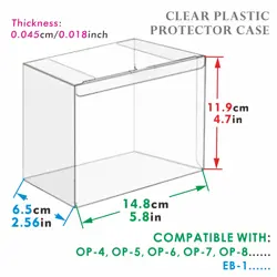 5x Clear Protector Cases Fits English One Piece Booster Box OP03 OP05 EB01 PET - Image 3