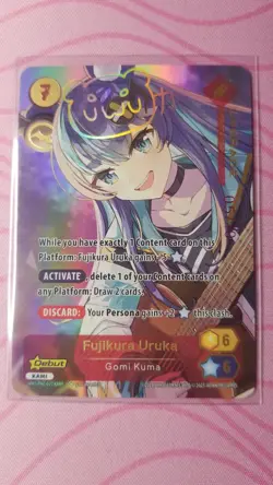Serialized Kami Fujikura Uruka Oshi Push TCG Kickstarter Debut 5/10 - Image 1