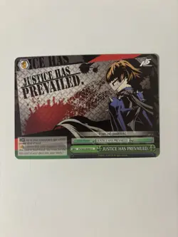 2014 Weiss Schwarz CCG: Persona 5 JUSTICE HAS PREVAILED #P5/S45-050 Cc - Image 1