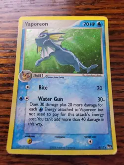 Pokemon TCG English Card Pop Series 3 Vaporeon 6/17 Holo Rare - PL! - Image 1