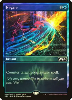 MTG FOIL Negate (Promo Pack) (Core Set 2020) - Promo #069 - Image 1