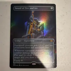 Sword of Fire and Ice (Borderless) Double Masters Foil Near Mint/Mint - Image 1