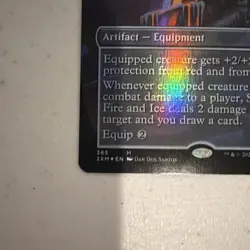 Sword of Fire and Ice (Borderless) Double Masters Foil Near Mint/Mint - Image 5