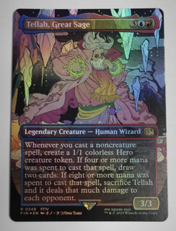 Magic the Gathering: Tellah, Great Sage (Borderless) Final Fantasy Foil - Image 1