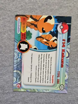 Kakuna #14 Topps BLUE Label TV Animation Edition Non Holo Pokemon 1999 - Image 2