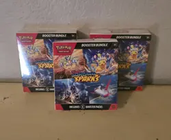 Lot Of 3 Pokemon Scarlet & Violet Surging Sparks Booster Bundle Sealed 3 Boxes - Image 1