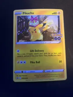 Pokemon Go Pikachu Holo Black Star Promo SWSH234 Pokemon TCG - Image 1