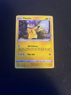 Pokemon Go Pikachu Holo Black Star Promo SWSH234 Pokemon TCG - Image 3