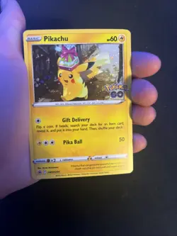 Pokemon Go Pikachu Holo Black Star Promo SWSH234 Pokemon TCG - Image 5