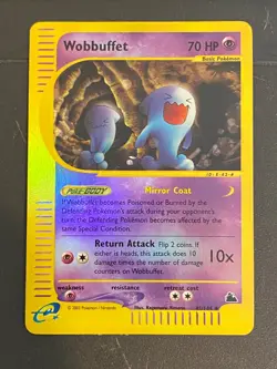 2003 Pokemon Wobbuffet 45/144 Skyridge Reverse Holo – Unplayed Mint - Image 1
