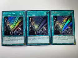3 x Exosister Pax RA02-EN066 Secret Rare 1st Edition YuGiOh Playset - Image 1