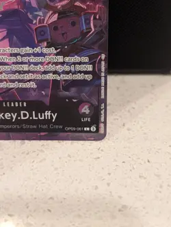 One Piece TCG | Monkey.D.Luffy | English 2nd Anniversary | Leader OP09-061 NM - Image 3