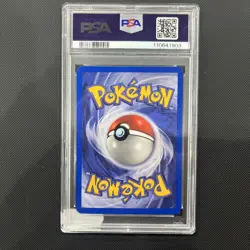 Rockets Hitmonchan Gym Heroes Card 11/132 PSA 8 NM-MT Holo Rare WOTC Pokemon - Image 2