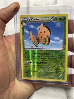Vivillon High Plains [Orange] 17/146 Holo Rare Holo XY Base Set Pokemon NM Card - Image 1