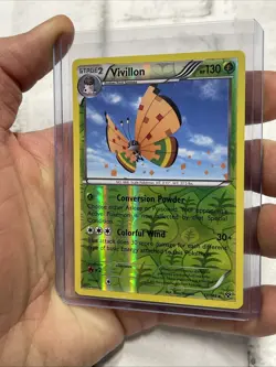 Vivillon High Plains [Orange] 17/146 Holo Rare Holo XY Base Set Pokemon NM Card - Image 2