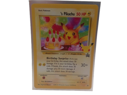 Pokemon TCG - Birthday Pikachu #25 Celebrations Collection Holo Card #Live26/02 - Image 1