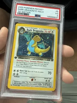 Pokemon Dark Dragonite 1st Edition Holo Rare Card - Image 1