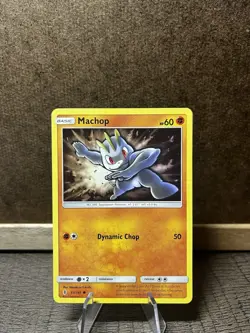 Machop 63/145 Common Guardians Rising Sun & Moon Pokemon Card 2017 - Image 1