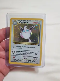 LP Wigglytuff 019/130 Pokemon Card TCG Base Set 2 Holo - Image 1