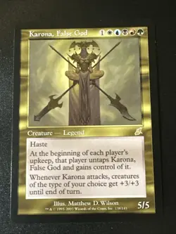 Karona False God X1 Scourge NM Cond See Pics English - Image 1